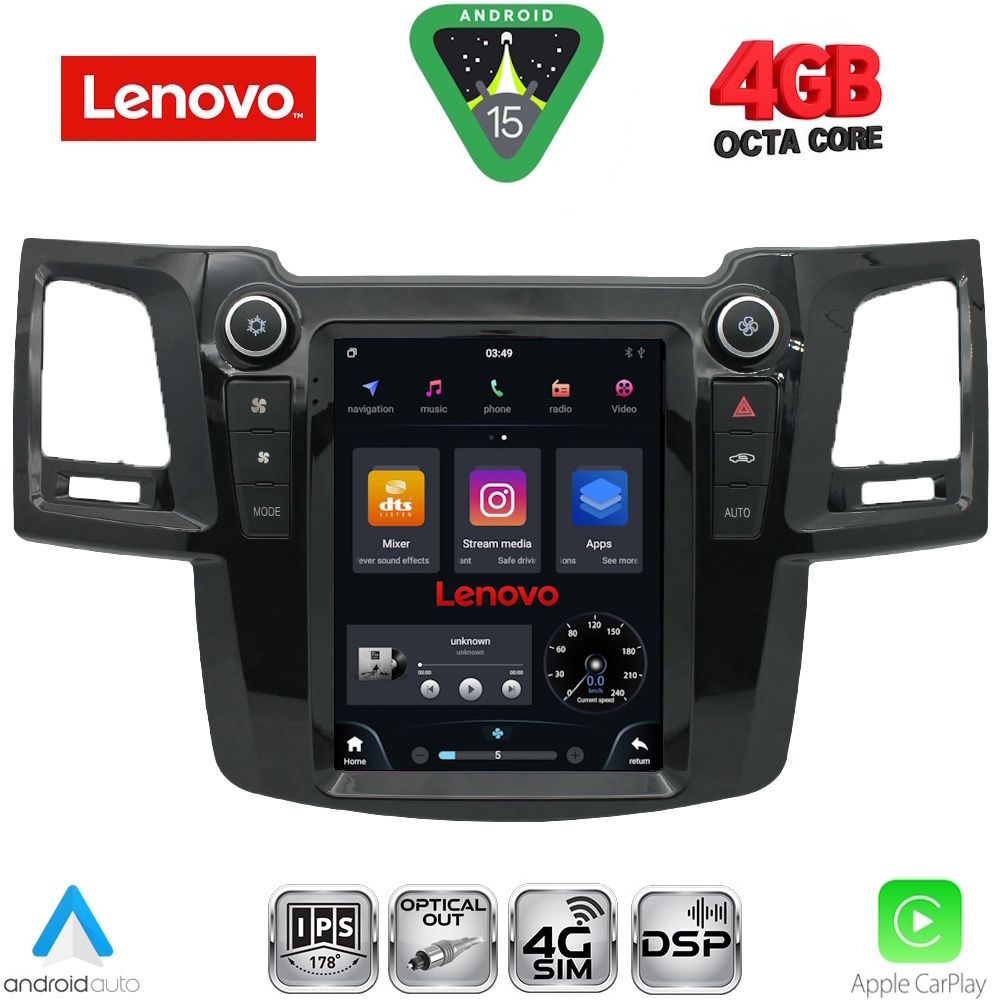 LENOVO SSX 9965_CPA TESLA STYLE for TOYOTA HILUX mod. 2005-2015