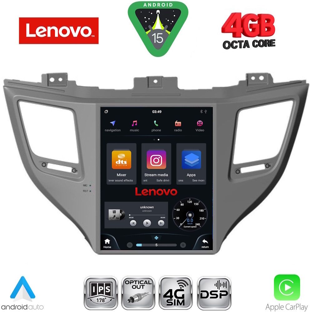 LENOVO SSX 9997_CPA TESLA STYLE for HYUNDAI TUCSON mod. 2015-2019