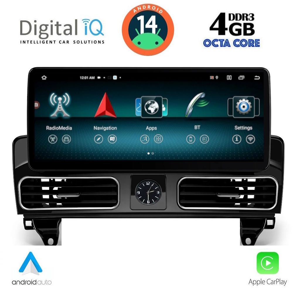 DIGITAL IQ TOP 11997_CPA CLOCK (12.3inc) (NTG 4.5) MULTIMEDIA SYSTEM for MERCEDES ML (W166) mod. 2011-2019