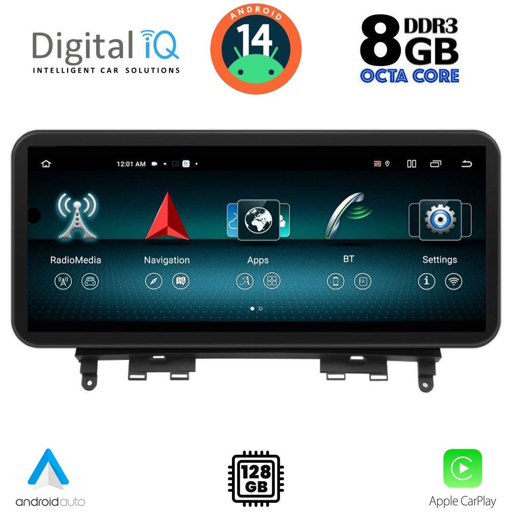 DIGITAL IQ TOP 17984_CPA (12.3") (NTG 4) MULTIMEDIA SYSTEM for MERCEDES C (W204) mod. 2007-2011