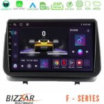 Bizzar F Series 8Core Android14 4+64GB  Renault Clio 2005-2012 Navigation Multimedia Tablet 9" Με Carplay & Android Auto