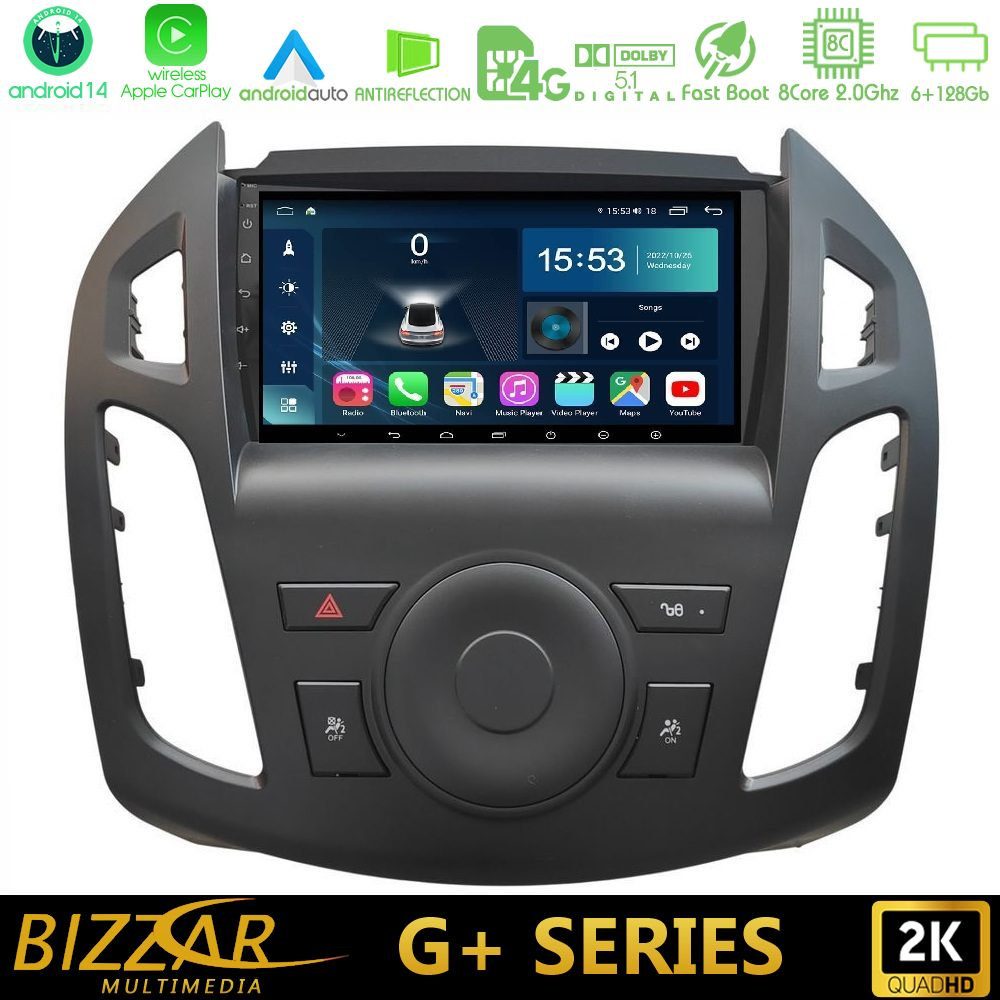 Bizzar G+ Series Ford Transit Connect 8core Android14 6+128GB Navigation Multimedia Tablet 9"