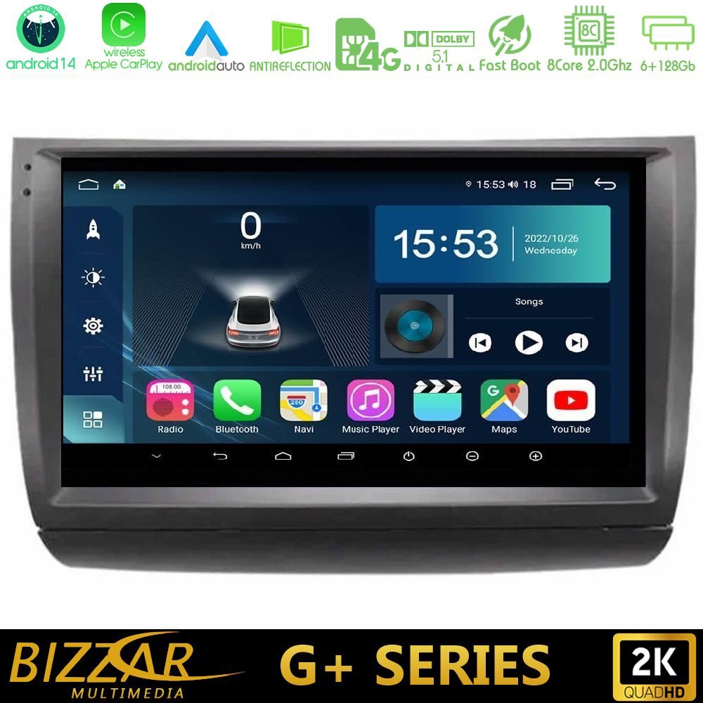 Bizzar G+ Series Toyota Prius 2004-2009 8core Android14 6+128GB Navigation Multimedia Tablet 9"
