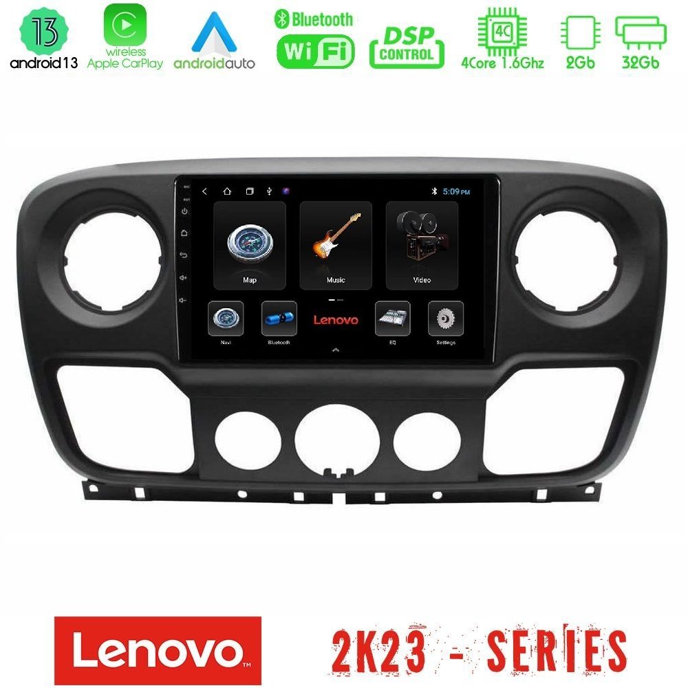 Lenovo Car Pad Renault/Nissan/Opel 4Core Android 13 2+32GB Navigation Multimedia Tablet 10"