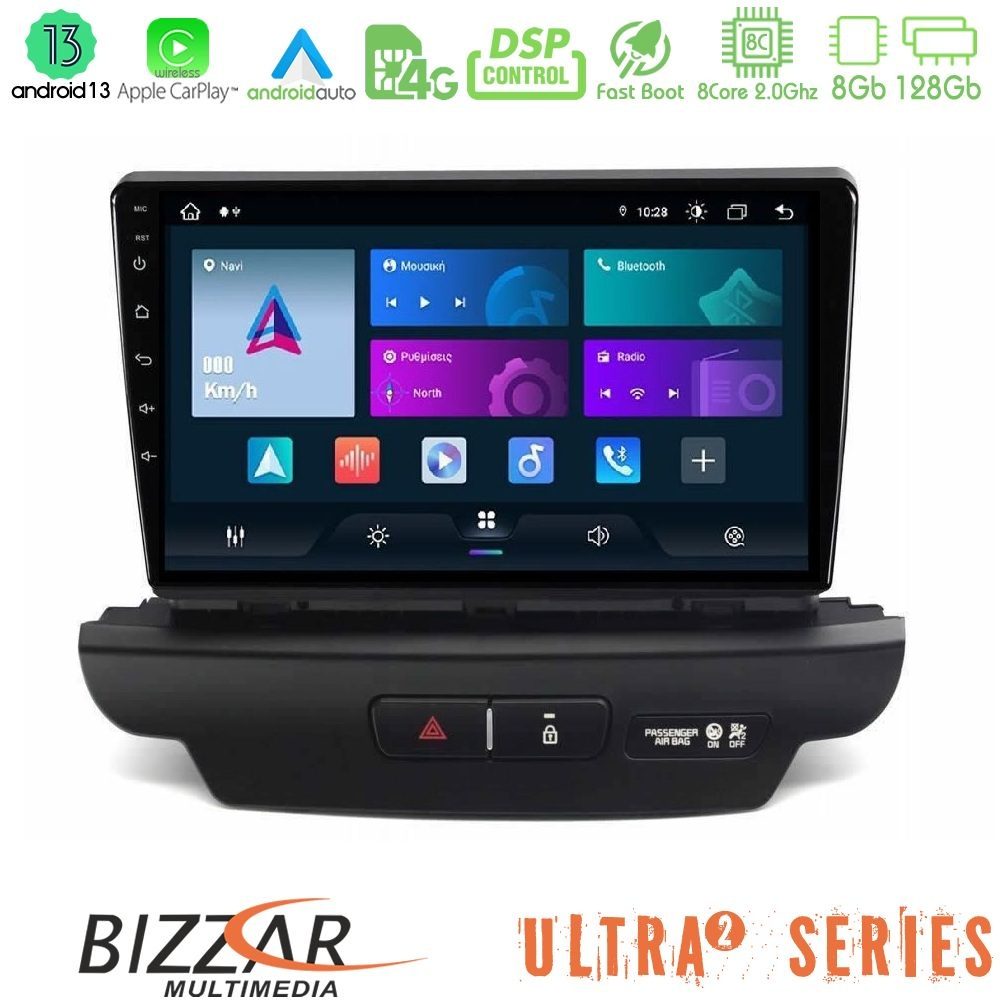 Bizzar Ultra Series Kia Ceed 2018-2023 8core Android13 8+128GB Navigation Multimedia Tablet 9" (Low Version)