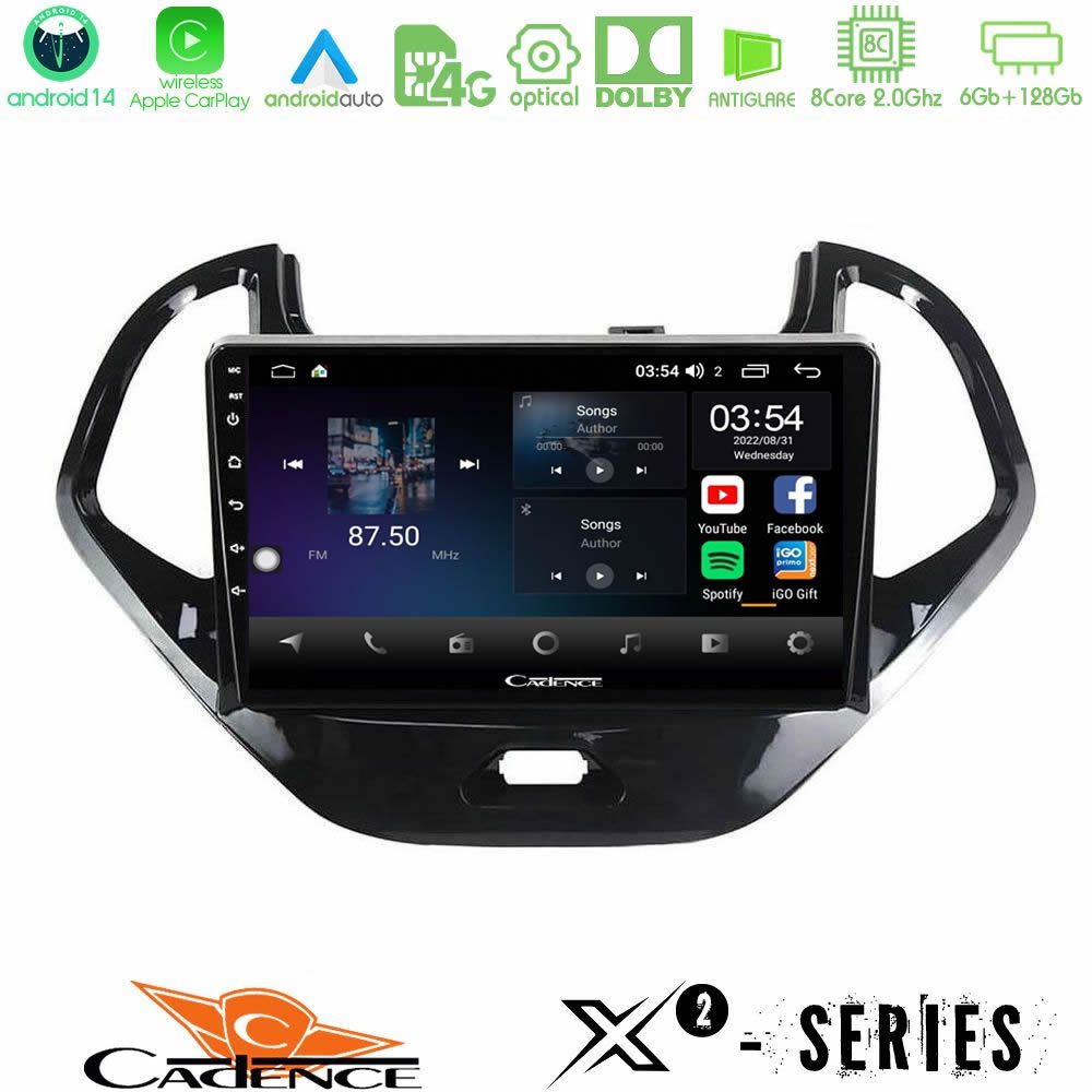 Cadence X2 Series 8Core Android14 6+128GB Ford KA 2016-2020 Navigation Multimedia Tablet 9"