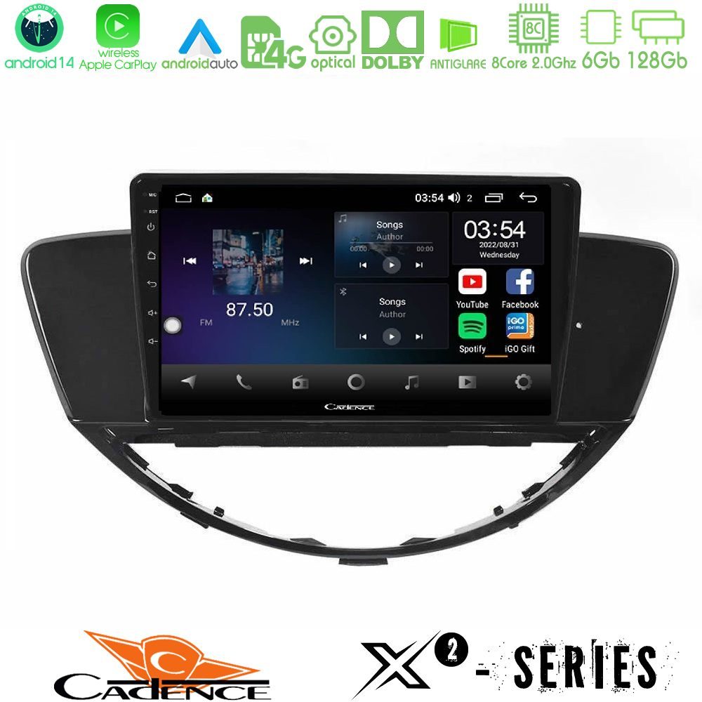 Cadence X2 Series 8Core Android14 6+128GB  Subaru Tribeca 2007-2014 Navigation Multimedia Tablet 9"
