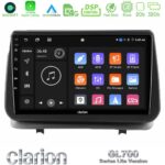 Clarion GL700 Lite Series 8Core Android11 2+32GB Renault Clio 2005-2012 Navigation Multimedia Tablet 9" Με Carplay & Android Auto