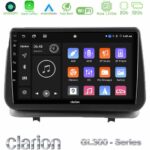 Clarion GL300 Series 4Core Android11 2+32GB Renault Clio 2005-2012 Navigation Multimedia Tablet 9" Με Carplay & Android Auto