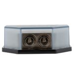 Distribution block 4x50mm² & 2x50mm² (0GA) stainless steel, nickle plated Auto-Connect 720DB24L1 - Image 2