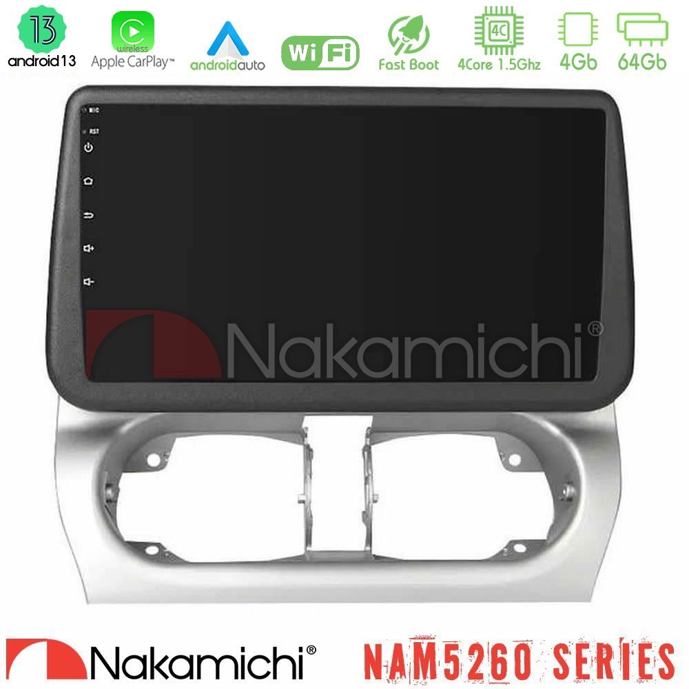 Nakamichi NAM5260 Series Opel Corsa C/Combo C 4Core Android13 4+64GB Navigation Multimedia Tablet 9" Με Carplay & Android Auto