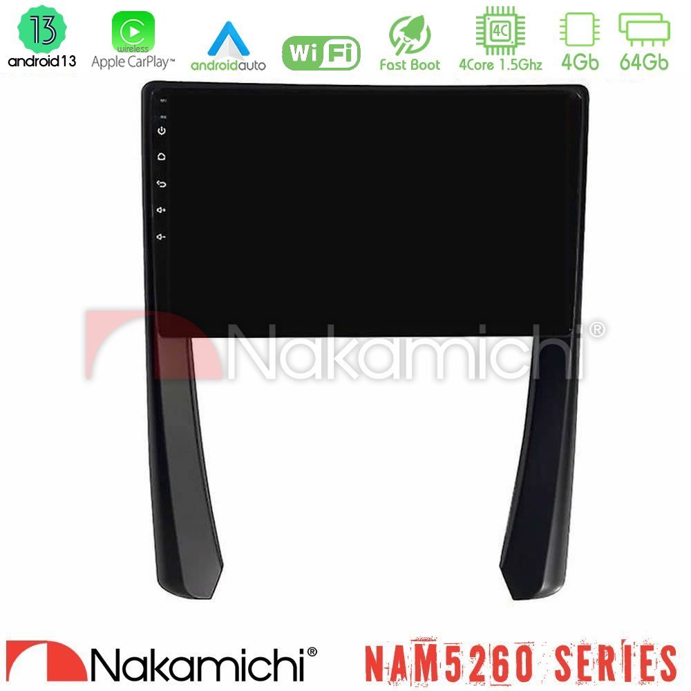 Nakamichi NAM5260 Series 4Core Android13 4+64GB Porsche 911/Cayman/Boxster Navigation Multimedia Tablet 9" Με Carplay & Android Auto