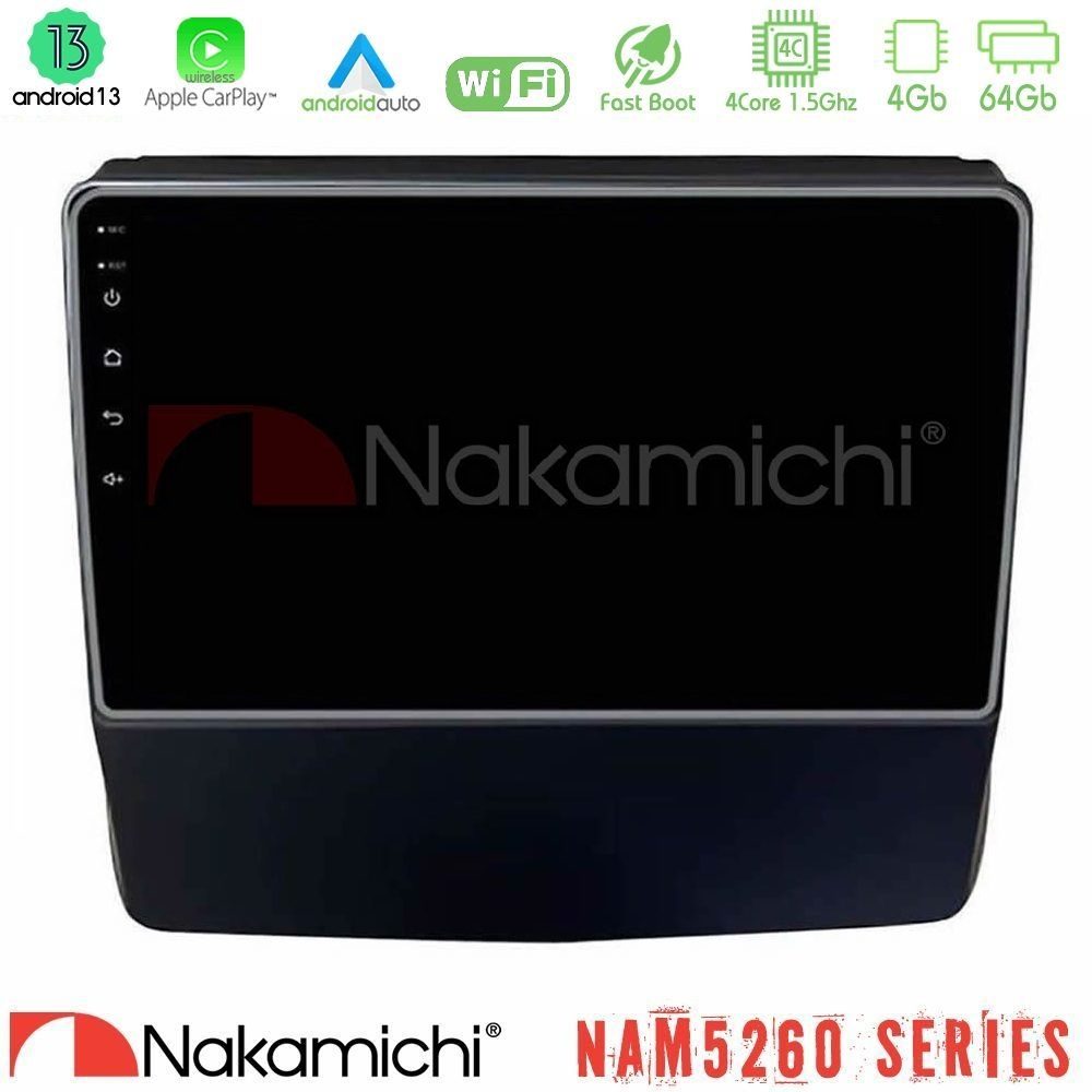 Nakamichi NAM5260 Series 4Core Android13 4+64GB Subaru Forester/Impreza 2018-2021 Navigation Multimedia Tablet 9" Με Carplay & Android Auto