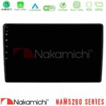 Nakamichi NAM5260 Series 4Core Android13 4+64GB Fiat Panda 2003-2012 Navigation Multimedia Tablet 9" Με Carplay & Android Auto