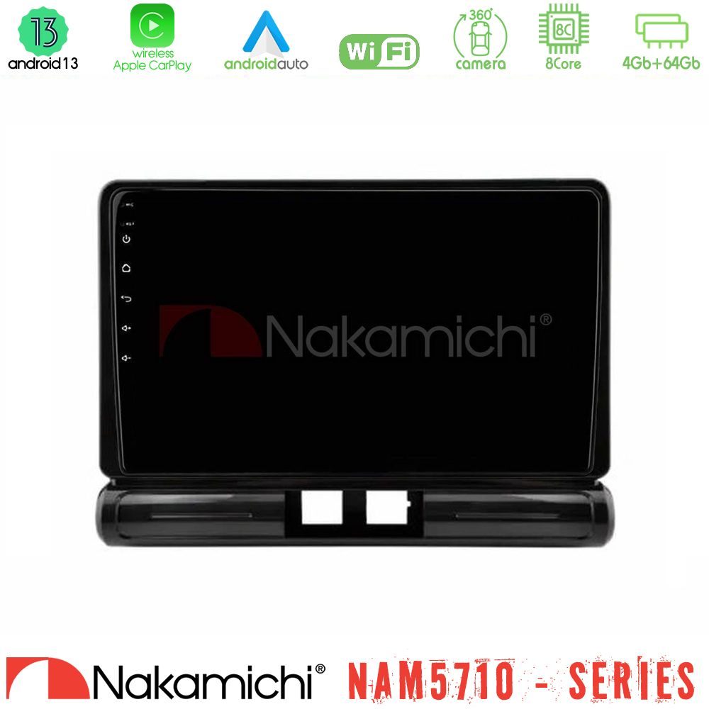 Nakamichi NAM5710 Series 8Core Android13 4+64GB  Citroen C3 2016-> Navigation Multimedia Tablet 9"    (Low Version))