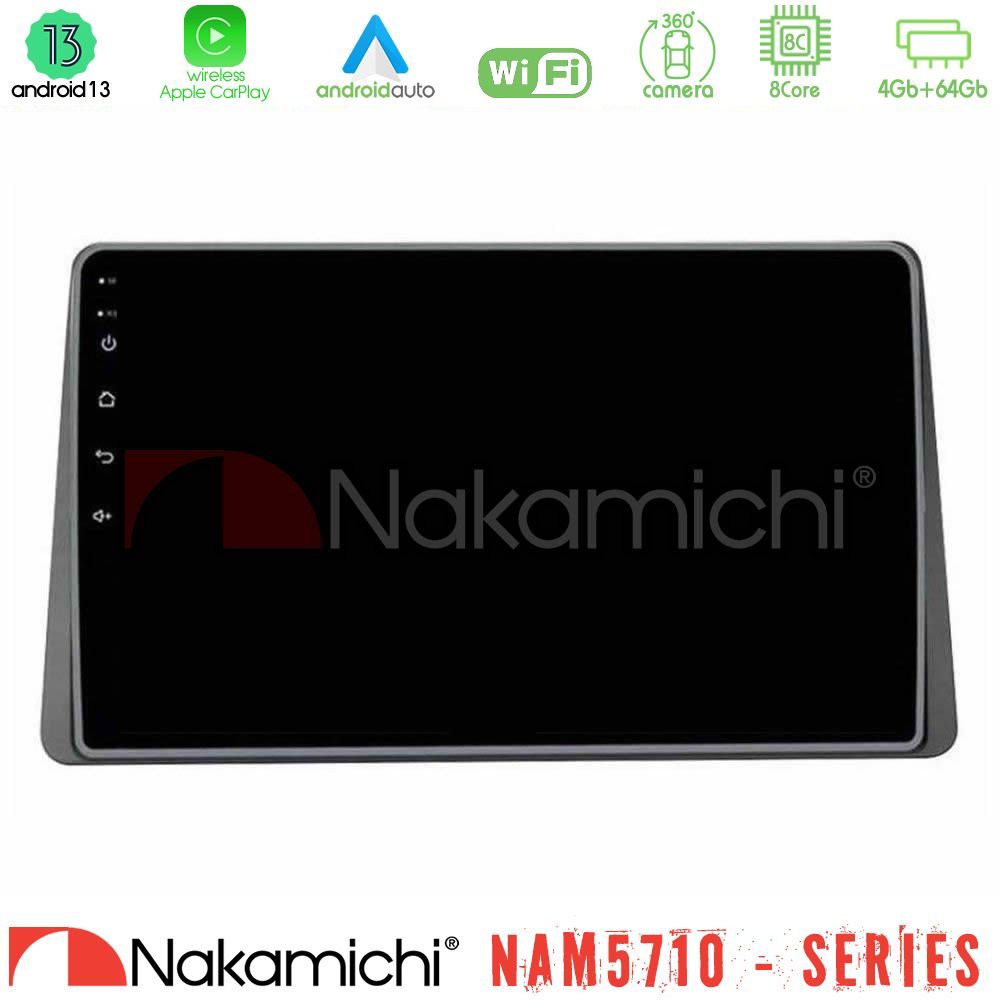 Nakamichi NAM5710 Series 8Core Android13 4+64GB  Renault Arkana 2019-> Navigation Multimedia Tablet 10"