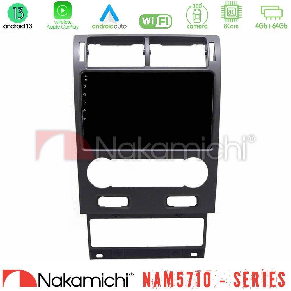 Nakamichi NAM5710 Series 8Core Android13 4+64GB  Ford Mondeo 2004-2007 Navigation Multimedia Tablet 9"