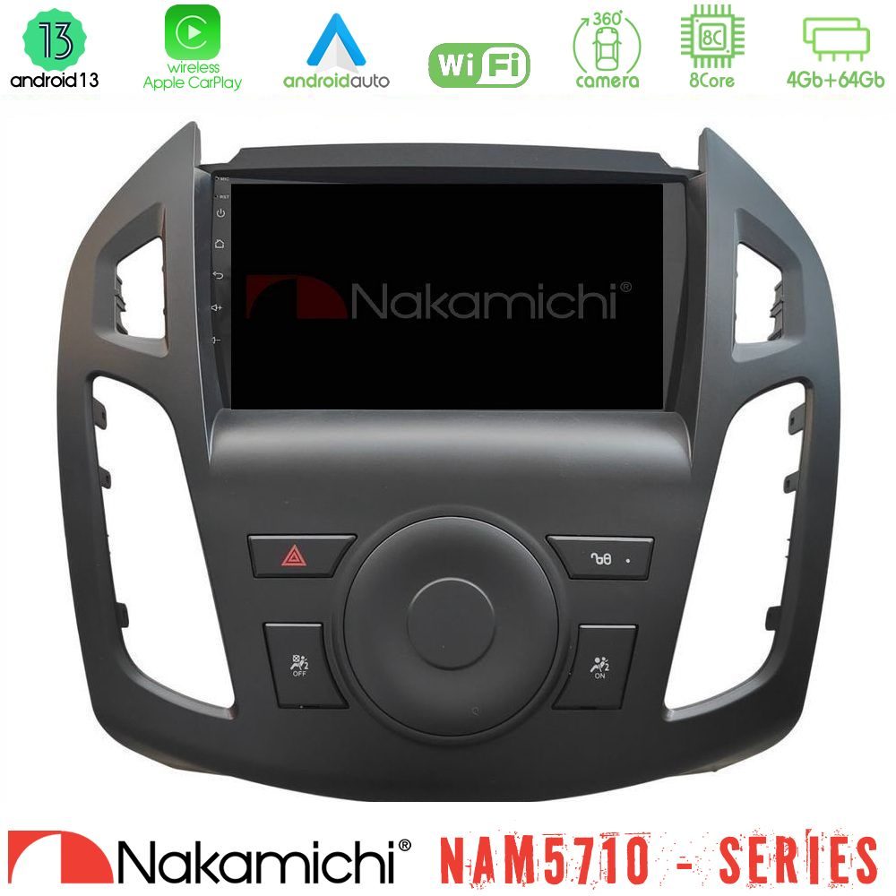 Nakamichi NAM5710 Series 8Core Android13 4+64GB Ford Transit Connect 2013-2018 Navigation Multimedia Tablet 9"