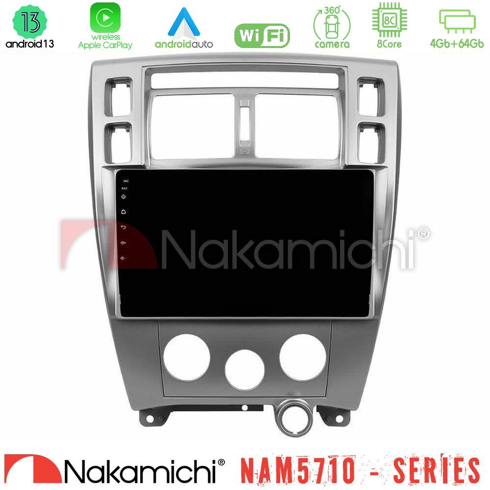 Nakamichi NAM5710 Series 8Core Android13 4+64GB  Hyundai Tucson Navigation Multimedia Tablet 10"