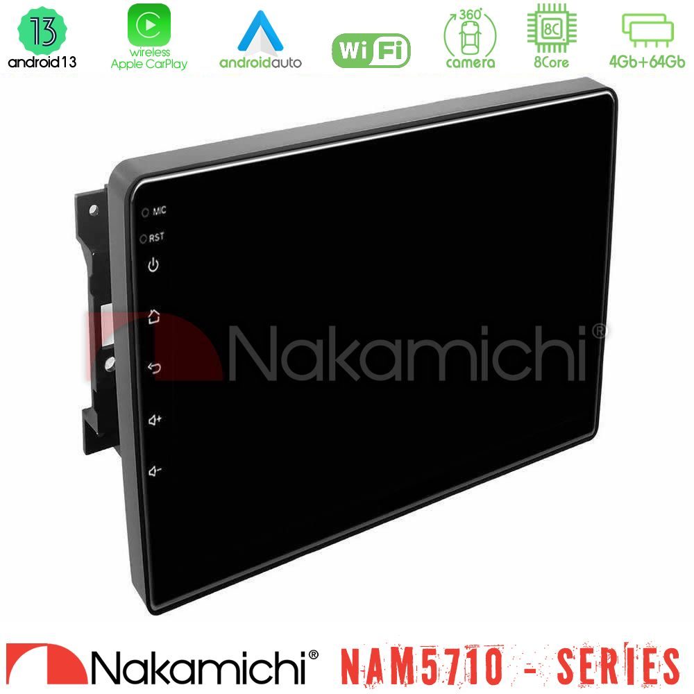 Nakamichi NAM5710 Series 8Core Android13 4+64GB  Chrysler / Dodge / Jeep Navigation Multimedia Tablet 10"