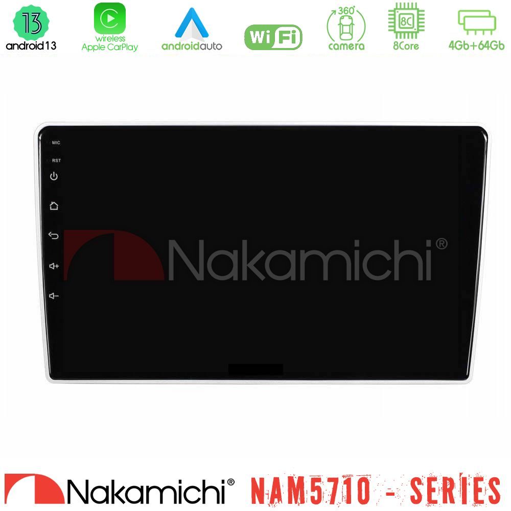 Nakamichi NAM5710 Series 8Core Android13 4+64GB  Kia Sportage 2005-2008 Navigation Multimedia Tablet 9"