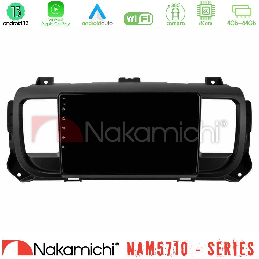 Nakamichi NAM5710 Series 8Core Android13 4+64GB  Citroen/Peugeot/Opel/Toyota Navigation Multimedia Tablet 9"