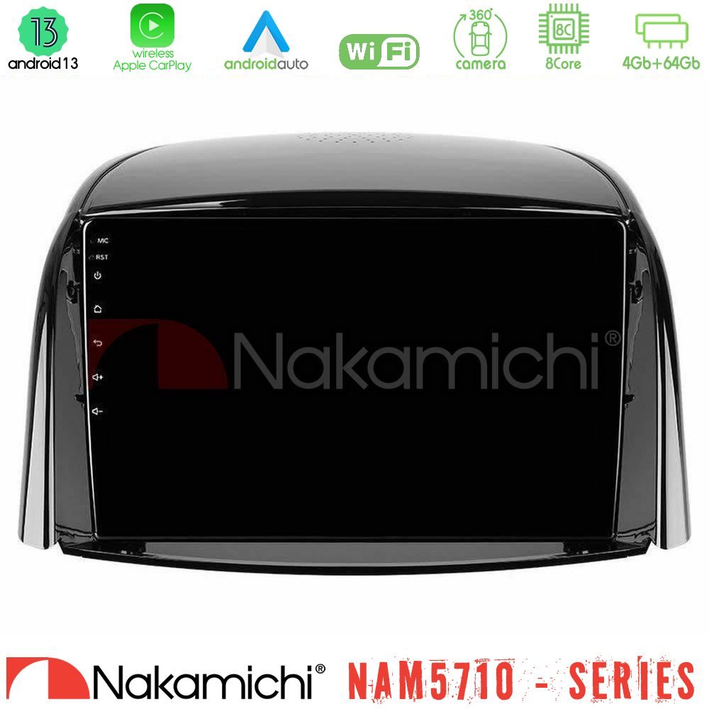 Nakamichi NAM5710 Series 8Core Android13 4+64GB  Renault Koleos 2007-2015 Navigation Multimedia Tablet 9"
