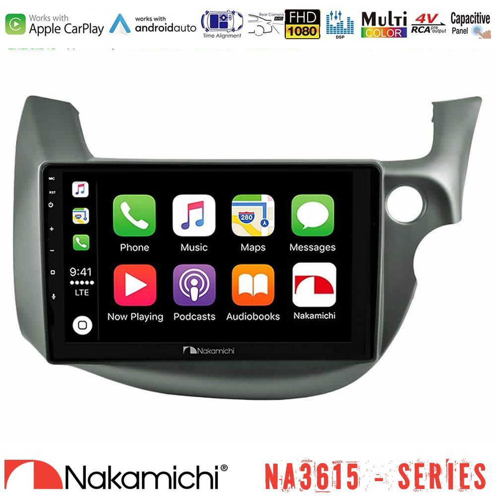 Nakamichi NA3615 Series Με Wireless Carplay & Android Auto Honda Jazz (Fit) 2009-2013 RHD Media Station Tablet 9" Με Carplay & Android Auto