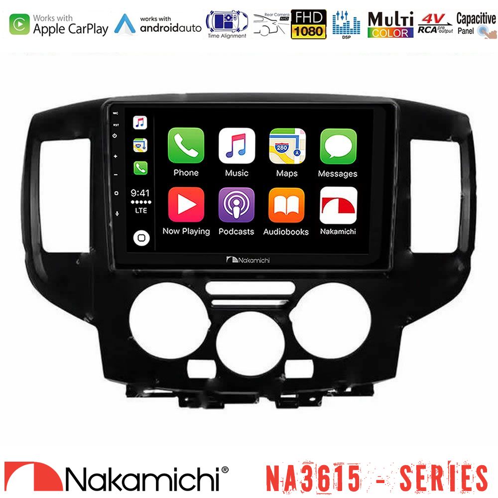 Nakamichi NA3615 Series Με Wireless Carplay & Android Auto  Nissan NV200 Media Station Tablet 9"   (Μαύρο)