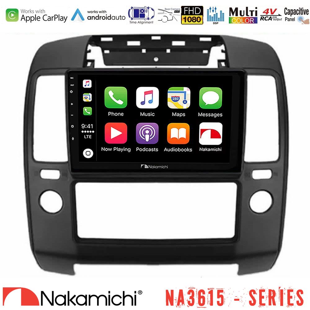 Nakamichi NA3615 Series Με Wireless Carplay & Android Auto  Nissan Navara Media Station Tablet 9"
