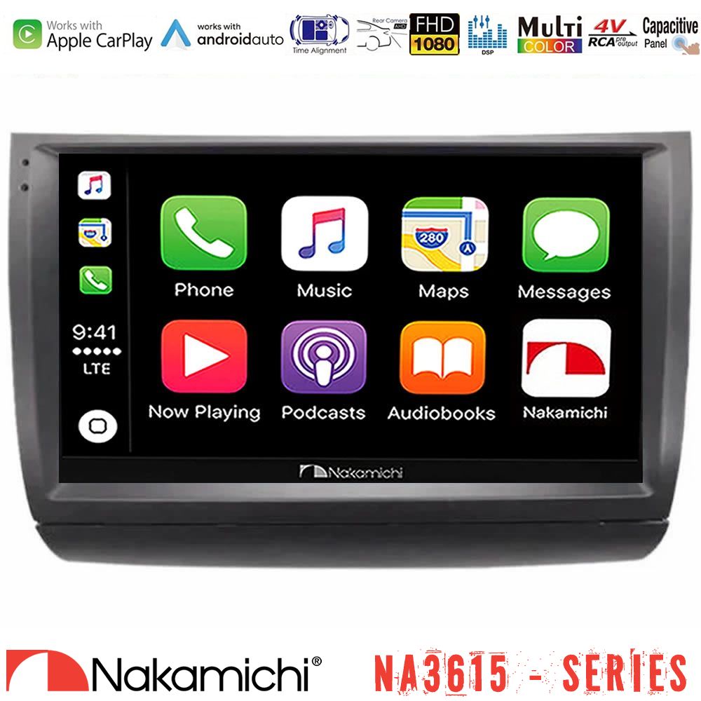Nakamichi NA3615 Series Με Wireless Carplay & Android Auto  Toyota Prius 2004-2009 Media Station Tablet 9"