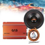 GAS-1CHPACK7 Πλήρες ηχοσύστημα μπάσου 12” Gas Audio και δώρο kit καλωδίωσης