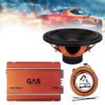 GAS-1CHPACK9 Πλήρες ηχοσύστημα μπάσου 15” Gas Audio και δώρο kit καλωδίωσης