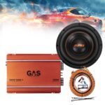 GAS-1CHPACK8 Πλήρες ηχοσύστημα μπάσου 8” Gas Audio και δώρο kit καλωδίωσης
