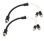 Twisted RCA Cable High Quality 0.3m Y-Adaptor 2 male, 1 female Auto-Connect 720RCAYL3F ΖΕΥΓΟΣ