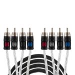 Twisted RCA Cable High Quality 4channel, 5.5m Auto-Connect 720RCAL3554