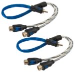 Twisted RCA Cable Y-split 0.3m (OFC) 2 female, 1 male Dual symmetrical conductors Auto-Connect 720RCAYL2F ΖΕΥΓΟΣ