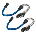 Twisted RCA Cable Y-split 0.3m (OFC) 2 male, 1 female Dual symmetrical conductors Auto-Connect 720RCAYL2M ΖΕΥΓΟΣ