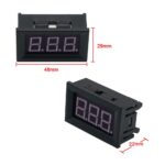 Βολτόμετρο ψηφιακό 3 καλώδια Necom PF-P5 12V ΚΟΚΚΙΝΟ ΧΡΩΜΑ - Image 2