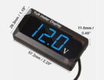 Βολτόμετρο ψηφιακό ΜΠΛΕ  PF-P3  DC 8-18V Waterproof IPX6 Digital Voltmeter LED Display  BLUE - Image 2