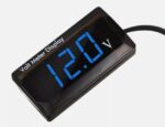 Βολτόμετρο ψηφιακό ΜΠΛΕ  PF-P3  DC 8-18V Waterproof IPX6 Digital Voltmeter LED Display  BLUE