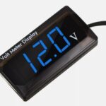 Βολτόμετρο ψηφιακό ΜΠΛΕ  PF-P3  DC 8-18V Waterproof IPX6 Digital Voltmeter LED Display  BLUE