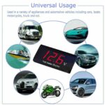 Βολτόμετρο ψηφιακό ΜΠΛΕ  PF-P3  DC 8-18V Waterproof IPX6 Digital Voltmeter LED Display  BLUE - Image 3