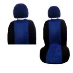 Πλατοκαθίσματα Αυτοκινήτου Μπροστινά Alcadara Super Fresh Μαύρο-Μπλε 2 Τεμάχια - Image 2