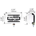 Προβολέας Αυτοκινήτου Universal Κίτρινος Με Καπάκι 12 Volt 55 Watt H3 Λάμπα FX-1155 1 Τεμάχιο - Image 2