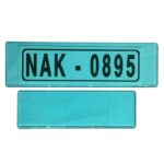 Κάλυμμα Πινακίδας Παλαιού Τύπου Πλαστικό Μπλε 2 Τεμάχια - Image 2