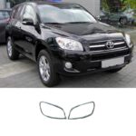 Μασκάκια Μπροστινών Φαναριών Χρωμίου Για Toyota Rav4 06-11 2 Τεμάχια