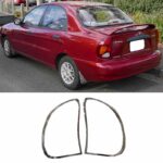 Μασκάκια Πισινών Φαναριών Χρωμίου Για Daewoo Lanos Sedan 02-08 2 Τεμάχια