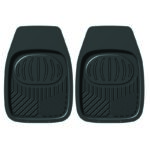 Πατάκια Αυτοκινήτου Universal Σκαφάκια Μπροστινά Μαύρα 2 Τεμάχια - Image 2