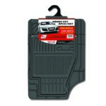 Πατάκια Αυτοκινήτου Universal Από Λάστιχο Smart Fit Μαύρα 4 Τεμάχια